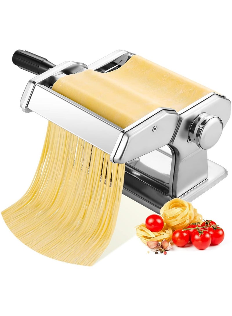 SOSEKO Pasta Maker 150 Pasta Roller Machine With 2 In 1 Dough Cutter And 7 Adjustable Thickness Setting For Homemade Pasta Spaghetti - Image 1