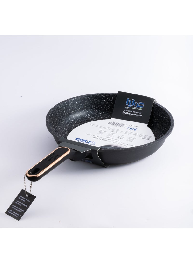 جوليا مِقلاة جوليا إيليت برو بلس 28 سم - أسود - جرانيت أسود غير لاصق - يدعم الحث الحراري - Image 5