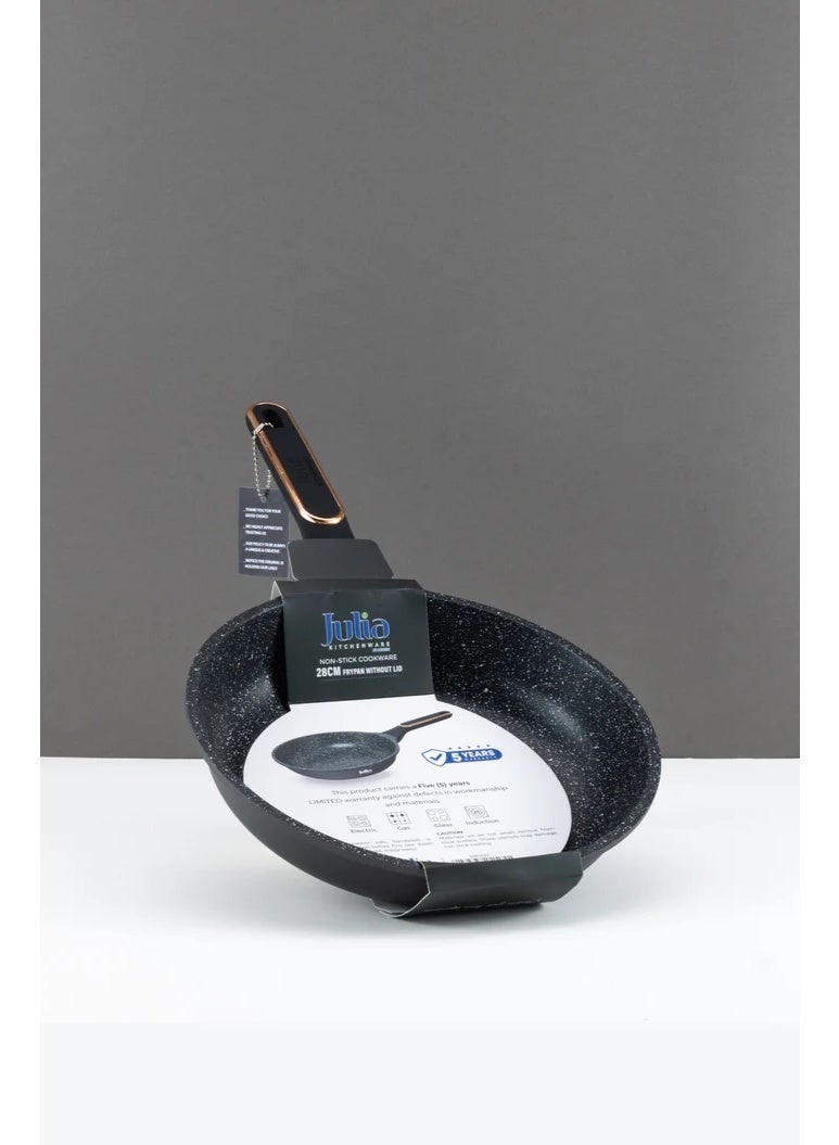جوليا مِقلاة جوليا إيليت برو بلس 28 سم - أسود - جرانيت أسود غير لاصق - يدعم الحث الحراري - Image 3
