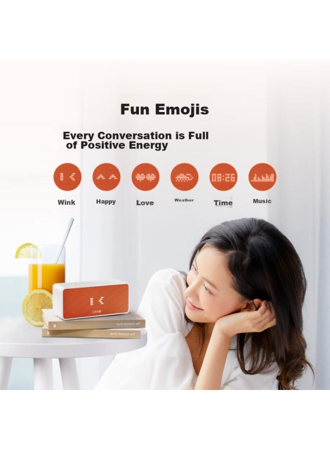 Small Xiaodu Sound Agile Edition Smart Speaker, Professional Acoustic Design, Bluetooth Computer Desktop Speaker, Music Listening, Early Education, Smart Alarm Clock, Companion For Elderly And Children, Gift For Gifting - Image 3