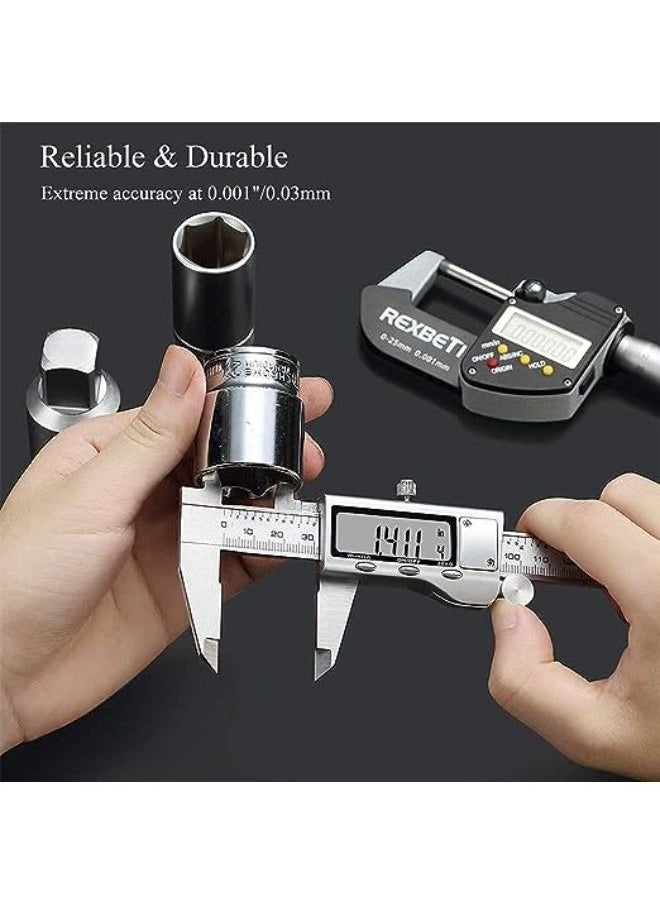 Generic - Stainless Steel Electronic Caliper Micrometer with Large LCD Display, Auto-Off Function, Inch and Millimeter Conversion - Image 1