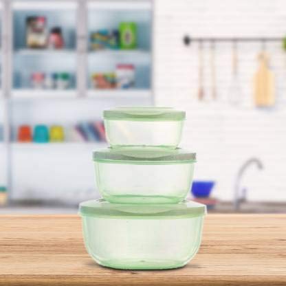 KAVID Airtight Store Fresh Plastic Storage Container Set for Fridge Kitchen Modular Round Containers for Kitchen Freezer Safe 5 Pcs 290 ml580 ml1000 ml1700 ml2700 ml - Image 2