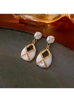 نيبمينينت Vintage Jewelry Medieval Marking Earrings Light Luxury High Sense Court Style New 