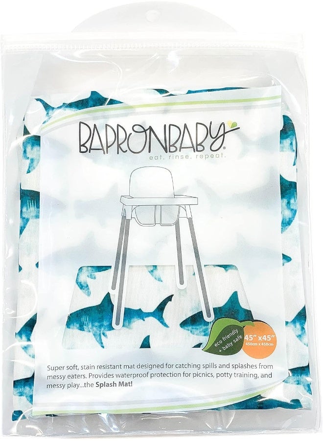 BapronBaby Shark Attack Splash Mat - Waterproof Catch-All - Image 4
