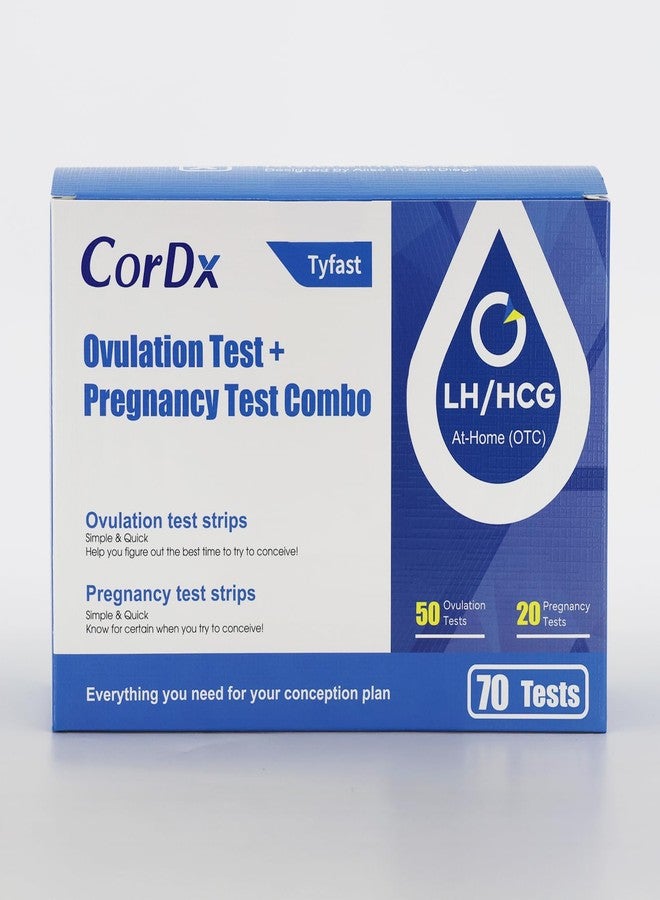 CorDx Ovulation + Early Detection Pregnancy Test Combo, Fertility and hCG Level Tracker Strips for Family Planning, Easy At Home Urine Testing, Clear and Fast Result with Over 99% Accuracy, 70 Tests - Image 2