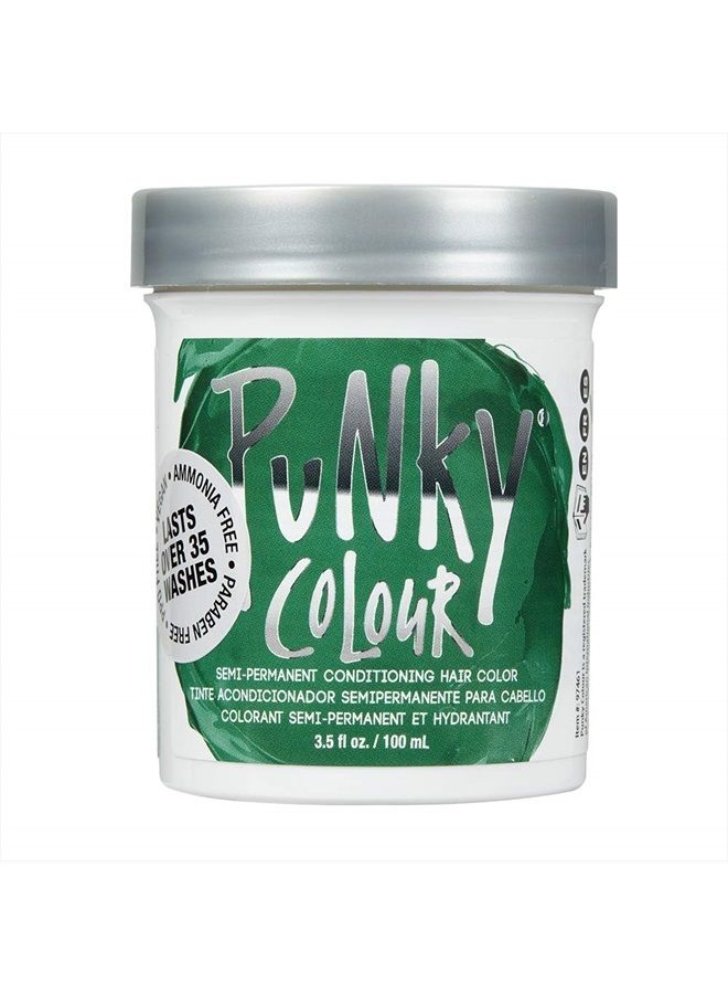 Punky Alpine Green Semi Permanent Conditioning Hair Color, Non-Damaging Hair Dye, Vegan, PPD and Paraben Free, Transforms to Vibrant Hair Color, Easy To Use and Apply Hair Tint, lasts up to 35 washes, - Image 1