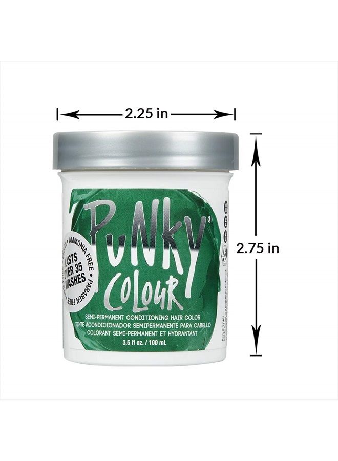 Punky Alpine Green Semi Permanent Conditioning Hair Color, Non-Damaging Hair Dye, Vegan, PPD and Paraben Free, Transforms to Vibrant Hair Color, Easy To Use and Apply Hair Tint, lasts up to 35 washes, - Image 5