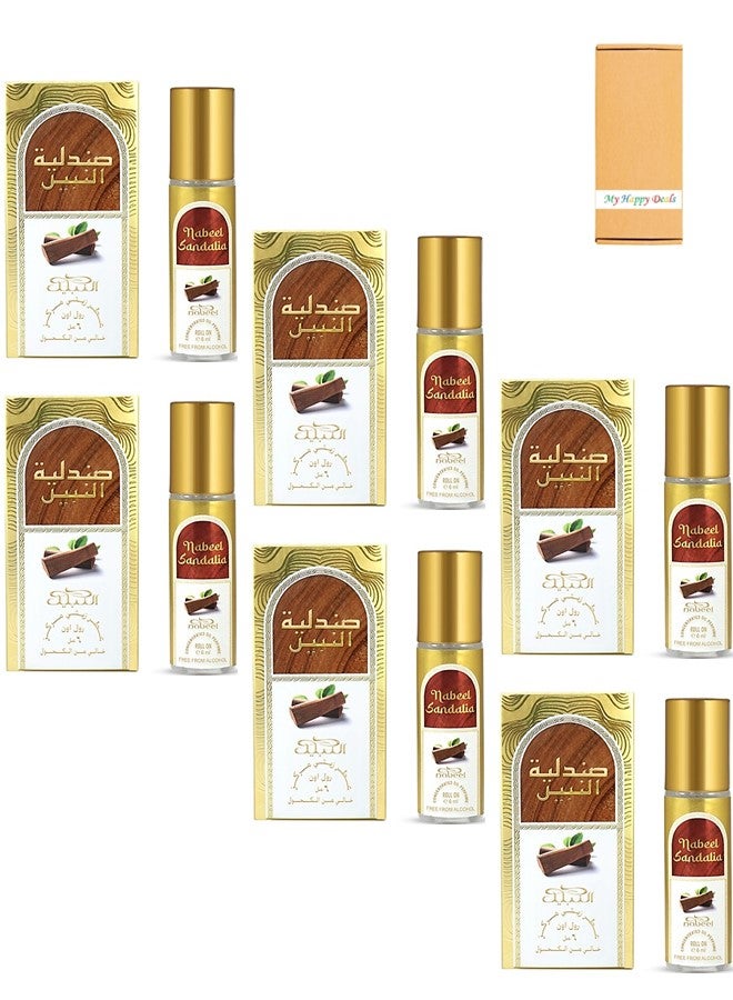 نبيل سانداليا 6 مل عطر رول أون زيت (عبوة من 6 قطع) - Image 1