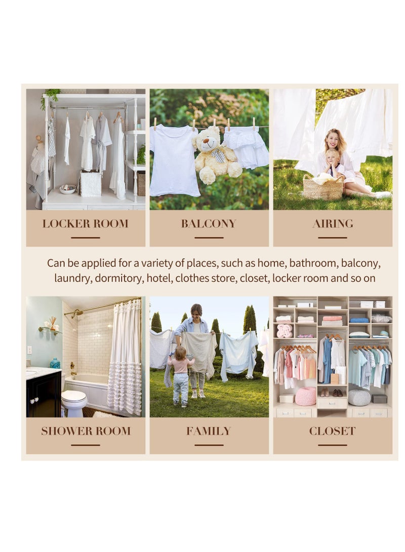 Excefore Canvas Clothespin Bag, 2 Pcs Canvas Clothespin Bag for Clothesline Outdoor Clothespin Storage Bag Portable Clothes Pin Hanging Bag Clothes Pins Holder Laundry Clothes Pin Organizer - Image 5