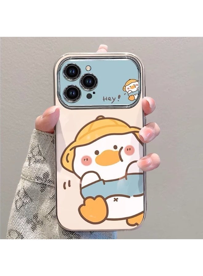 NIBEMINENT Hyck Hat Yellow Protective TPU Case Cover For iPhone 17 Pro, Silver