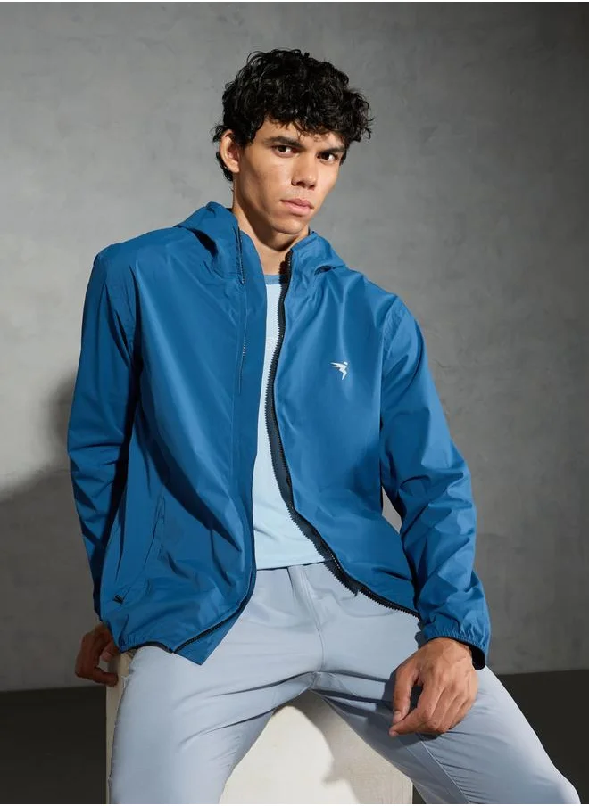 Technosport Technosport Solid Hooded Zipper Jacket