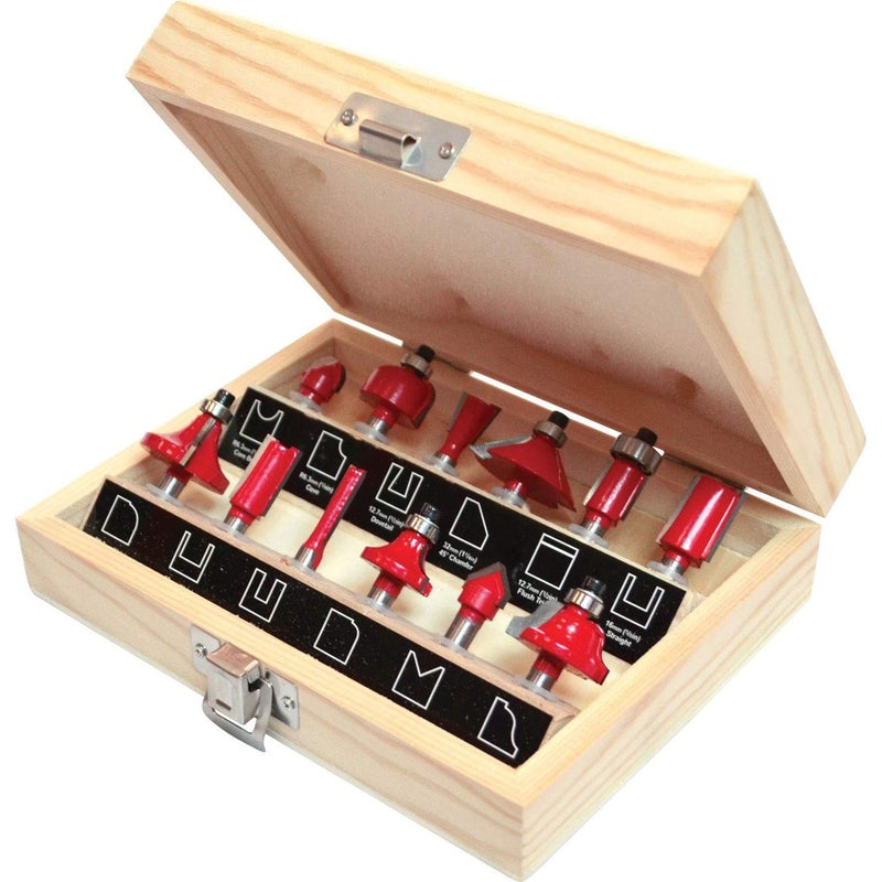 MAHA SUPEREB 635MM 12pcs Router Bit Milling Cutter Woodworking Tool for Electric Hand Trimmer ROUTERBIT 635MM - Image 4