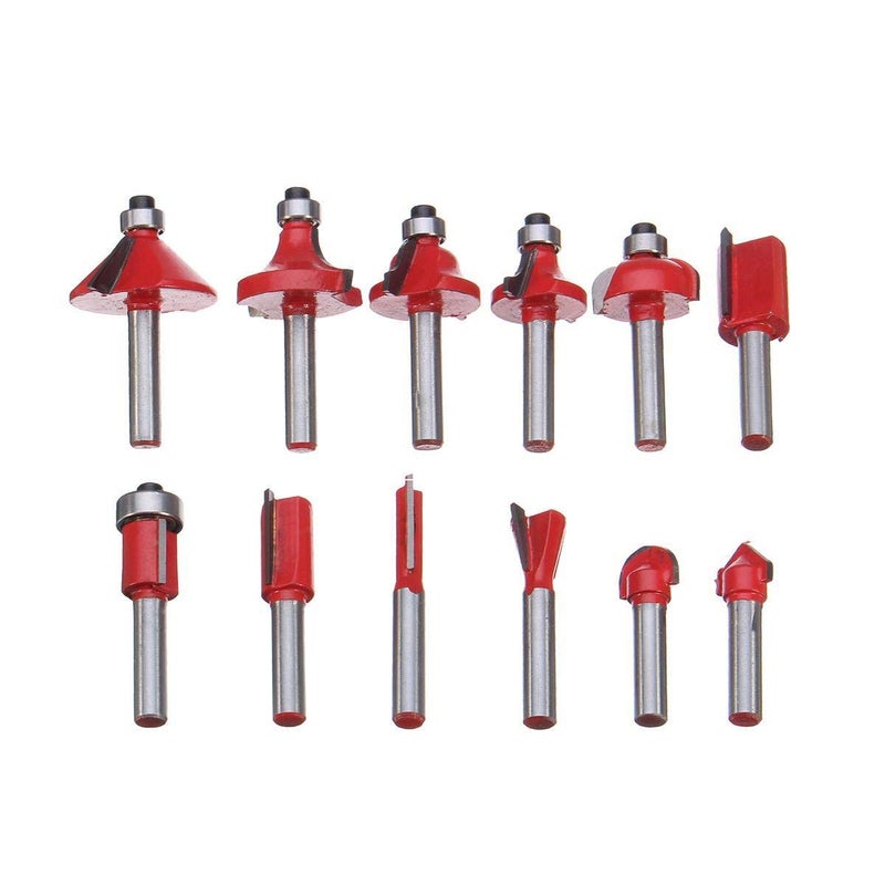 MAHA SUPEREB 635MM 12pcs Router Bit Milling Cutter Woodworking Tool for Electric Hand Trimmer ROUTERBIT 635MM - Image 5