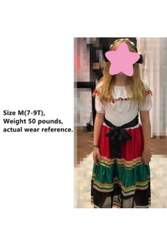 Generic New Campus Activities Dead Day Playing Dress Mexican Ethnic Little Girl Dress Halloween Party DressLittle Girl's Mexican Ethnic Dress Little Girl's Mexican Ethnic Dress  - Image 4