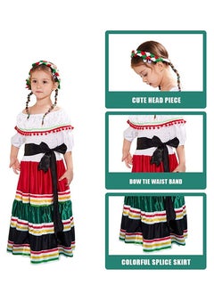 Generic New Campus Activities Dead Day Playing Dress Mexican Ethnic Little Girl Dress Halloween Party DressLittle Girl's Mexican Ethnic Dress Little Girl's Mexican Ethnic Dress  - Image 5