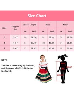 Generic New Campus Activities Dead Day Playing Dress Mexican Ethnic Little Girl Dress Halloween Party DressLittle Girl's Mexican Ethnic Dress Little Girl's Mexican Ethnic Dress  - Image 2