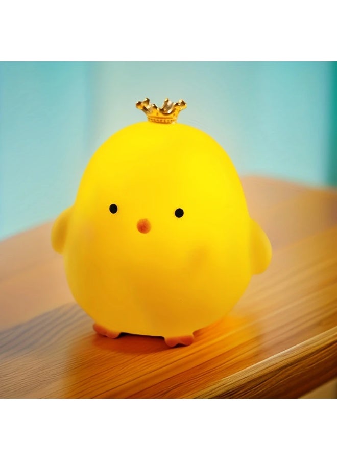 Goolsky Charming Chicken Night Light - Soft Glow, Battery-Powered (No Plug Needed), Perfect for Bedroom, Office Decor & Gifts - Image 1