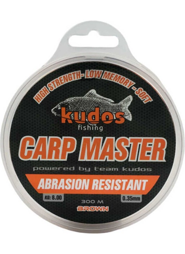 Kudos - Carp Master 300M Brown Fishing Line Standard-0.35 - Image 1