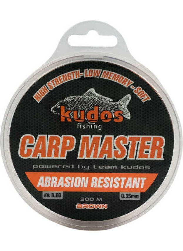 Kudos - Carp Master 300M Brown Fishing Line Standard-0.35 - Image 1