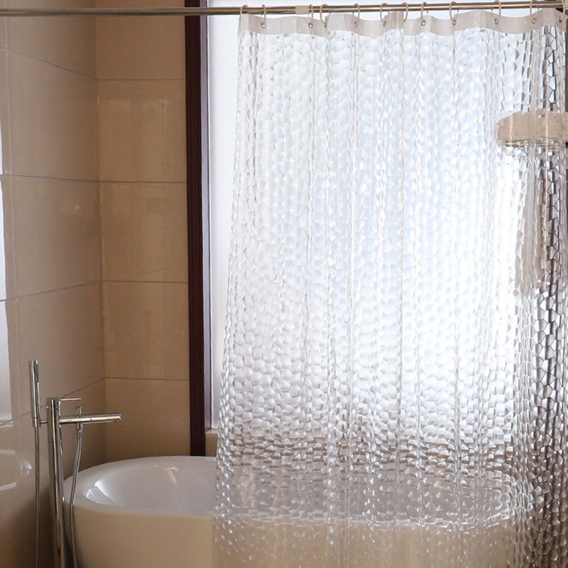 1Pc Useful Stylish Toilet Curtain Bathroom Curtain Practical Hanging Curtain - Image 4