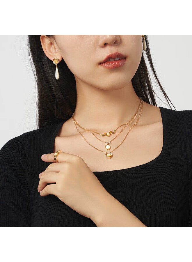 Lola Rose Honeycomb Series Necklace, Gemstone Necklace, Women's Holiday Gift, Birthday Present For Girlfriend, New Year Gift
