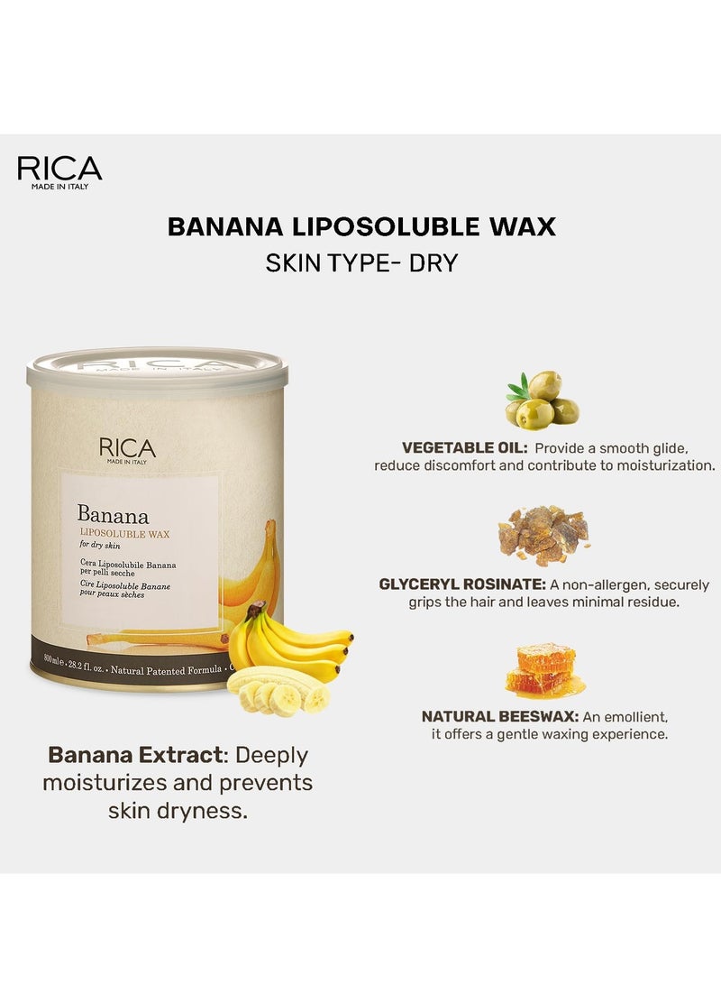 ريكا شمع ريكا القابل للذوبان في الدهون - شمع الموز للبشرة الجافة 800 جرام - Image 3