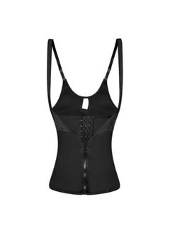 Women's Shapewear, Adjustable Zipper Vest, Three-row Button Tummy Control Underwear, Postpartum Belly Wrap with U-shaped Front Design, Waist Trainer Corset, Breathable Mesh Babric