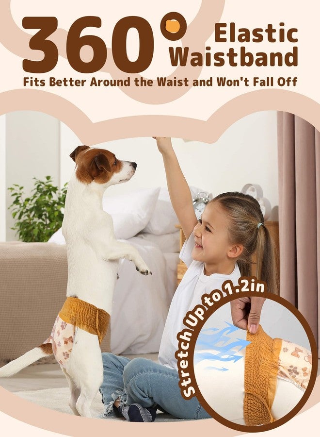 Dono Dog Diapers Female (20-60PCS), Disposable Pull it Up Diapers for Dogs Female with 360° Stretchy Waist, Diapers for Doggie in Heat Period, Super Absorbent Leak-Proof Puppy Diaper for Dogs, Elderly - Image 3