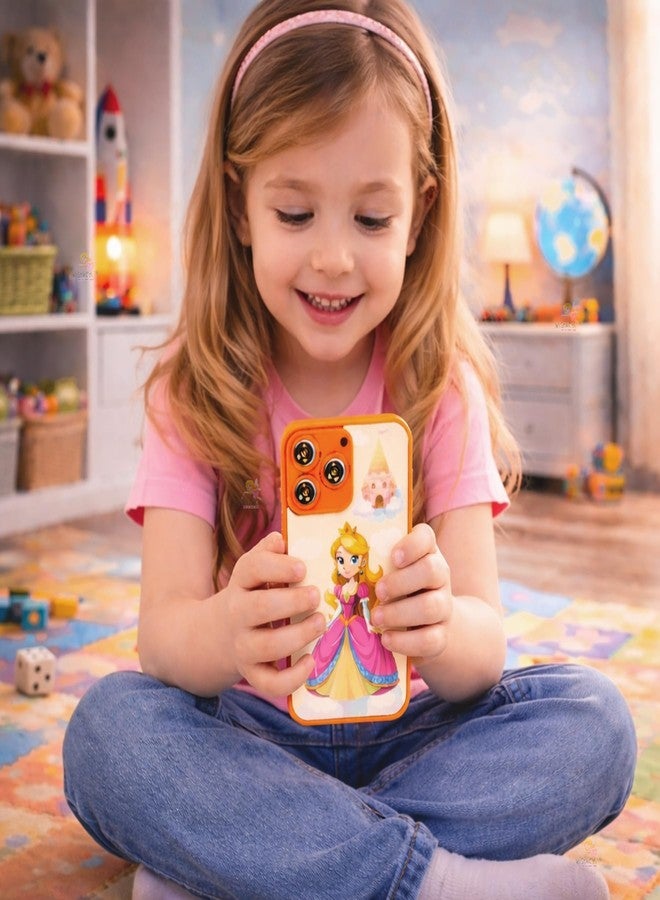 Wishkey Edu Phone for Kids 2.0 Princess Theme 28 Functions 84 Features Rechargeable Educational Learning Mobile Toy With Multi-Language 10 Indian Languages Toddler Learning Phone for Boys Girls Age 2+ - Image 3