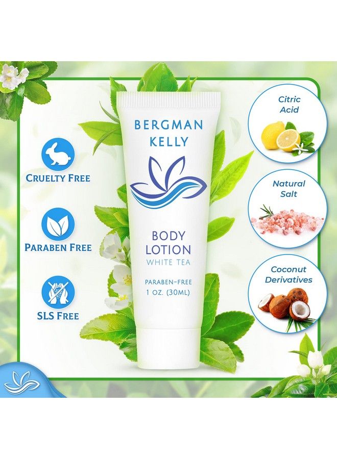 BERGMAN KELLY Travel Size Lotion (1 Fl Oz 100 Pk White Tea) Delight Your Guests With A Revitalizing And Refreshing Body Lotion Quality Mini And Small Size Guest Hotel Toiletries In Bulk - Image 3