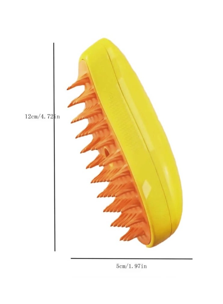 Cat Steam Brush, 3 in 1 Cat and Dog Undercoat Brushes for Grooming, Self Cleaning Steam Cat Brush for Massage, Cat Grooming Brush for Removing Tangled and Loose Hair - Image 2