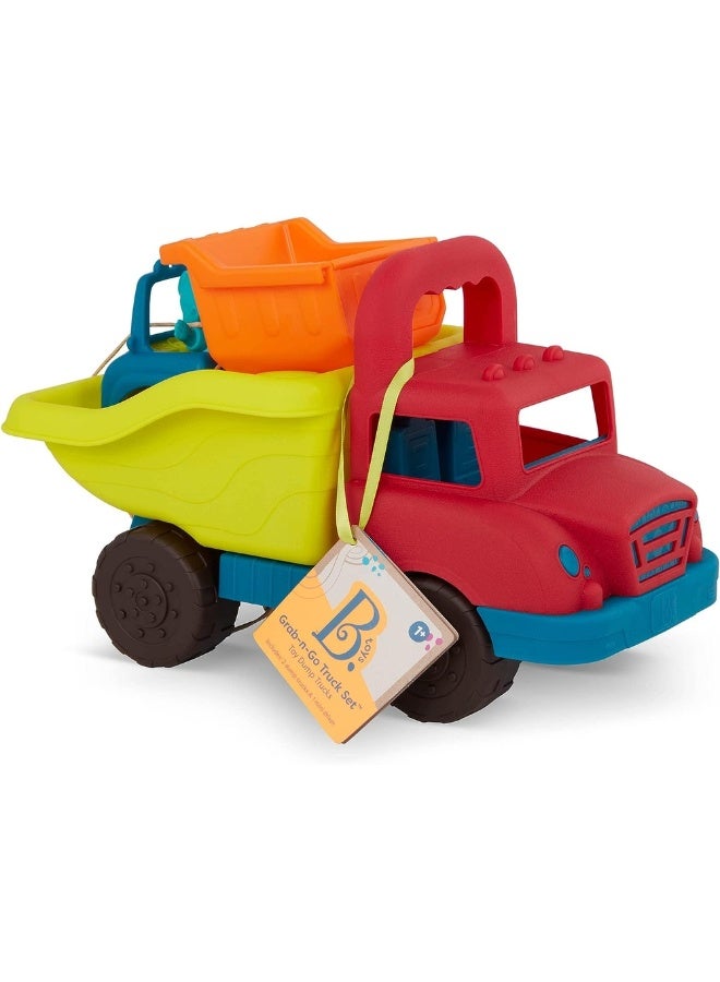B. Toys B.toys - Mini Toy Dump Set 2 Trucks & Outside Driver - BX2238 - Image 2