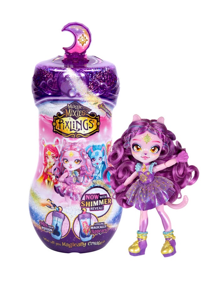 Magic Mixies PIXLINGS S2 W1 DOLL SINGLE PK CATLYN  - Image 3
