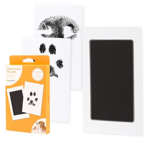 Pearhead Paw Print Clean Touch Ink Pad Kit for Dogs and Cats, Pet Owner Keepsake, DIY Inkless Paw and Nose Print Impression Set, Small/Medium - Image 1