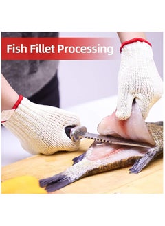 KASTWAVE Level 8 Cut Resistant Gloves Mandoline Gloves Reliable Cutting Gloves Food Grade for Kitchen Mandoline Slicing, Meat Cutting, Oyster Shucking (XL)  - Image 4