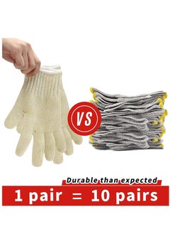 KASTWAVE Level 8 Cut Resistant Gloves Mandoline Gloves Reliable Cutting Gloves Food Grade for Kitchen Mandoline Slicing, Meat Cutting, Oyster Shucking (XL)  - Image 3
