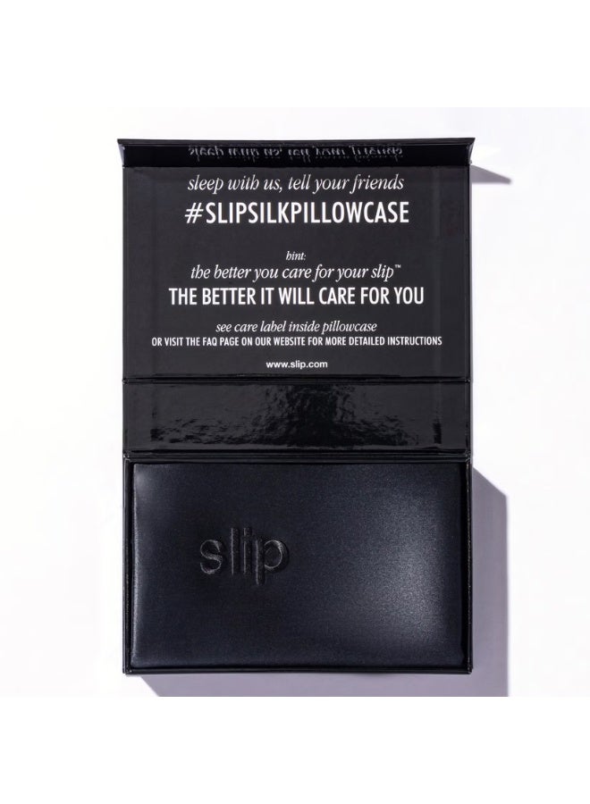 Slip Silk Pillowcase - Queen - Black - Image 3