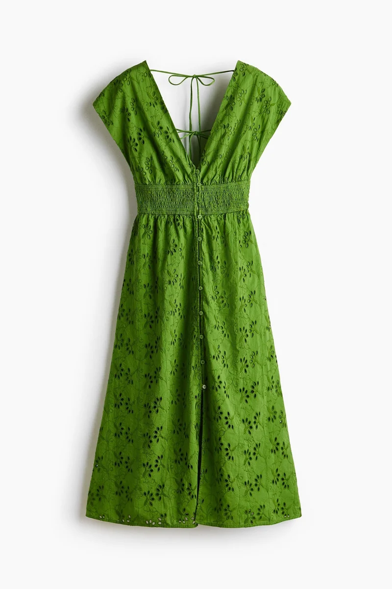 H&M  Broderie-anglaise cotton dress for Women | Best Price UAE