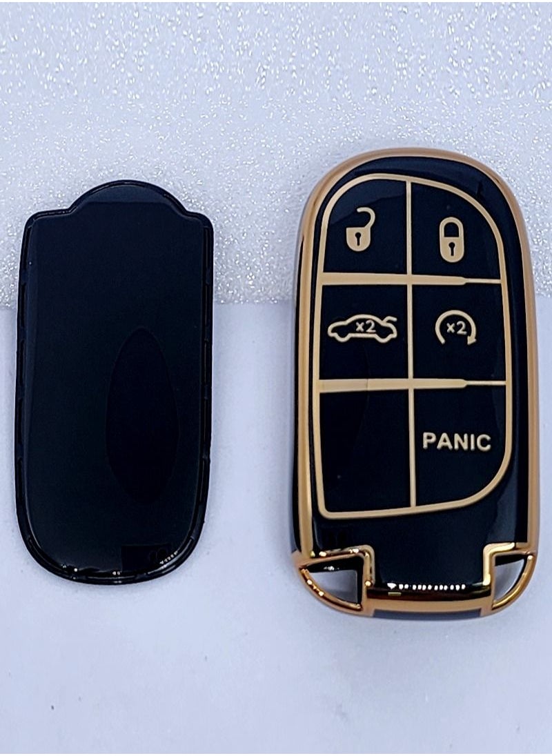 Service Zone - 5 Buttons Silicon Car Key Cover For Jeep Dodge Chrysler - Image 1