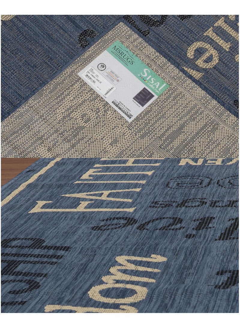MSRUGS Blue Indoor/Outdoor Area Rugs Carpets – 4x6 Ft Flatweave Contemporary Rug for Patio, Pool, Picnic, Camp & Home Décor  - Image 5