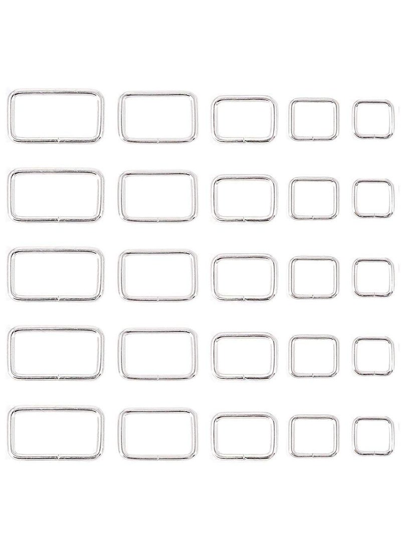 DIY Crafts Diy Crafts 18097 Ring Webbing Belts Buckle for for Belt Bags Accessories 13mm 15mm 20mm 25mm 35mm 3 Metal Rectangle Ring Multicolor 