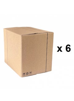 Generic 6 Pieces of Empty Cardboard Boxes 43x31x31cm  - Image 1