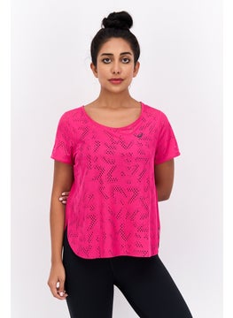 Women Regular Fit Short Sleeve Running T-Shirt, Pink - pzsku/ZC02850E496397E4C2984Z/45/_/1737641820/984fc3bc-4205-4b4a-aea3-447e3755f56a