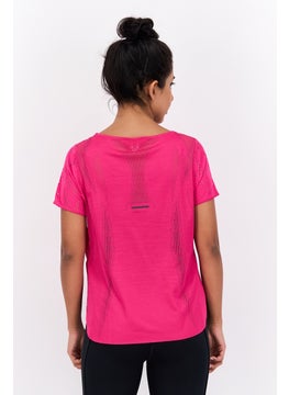 Women Regular Fit Short Sleeve Running T-Shirt, Pink - pzsku/ZC02850E496397E4C2984Z/45/_/1737641831/307407ce-2664-4dd0-827c-96456795191b