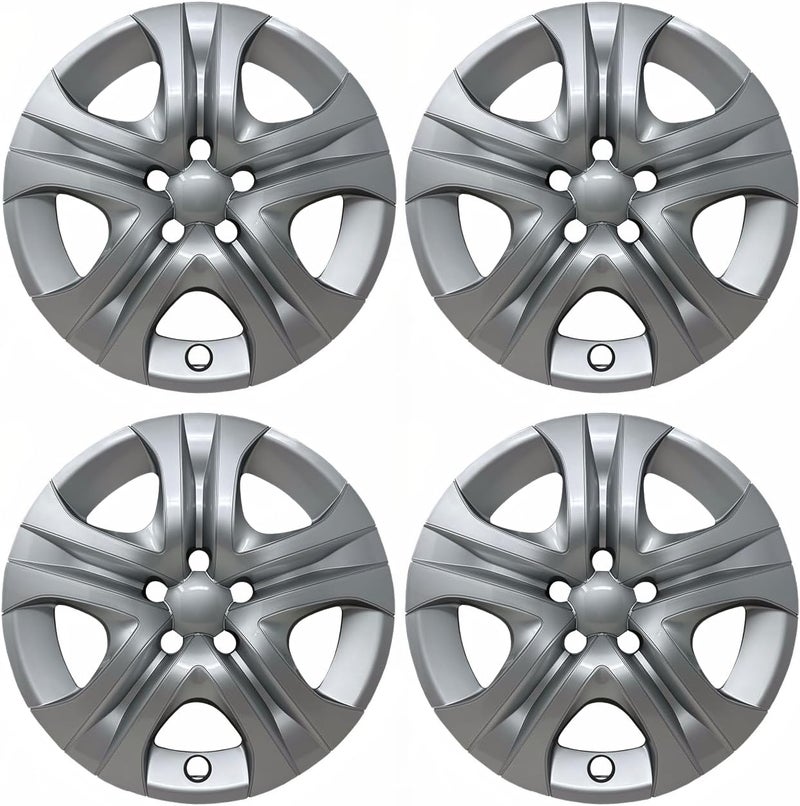 HubStar Hubcap Replacement for Toyota Rav4 2013-2018, 17-inch Wheel Cover, Silver, Set of 4 - Image 1