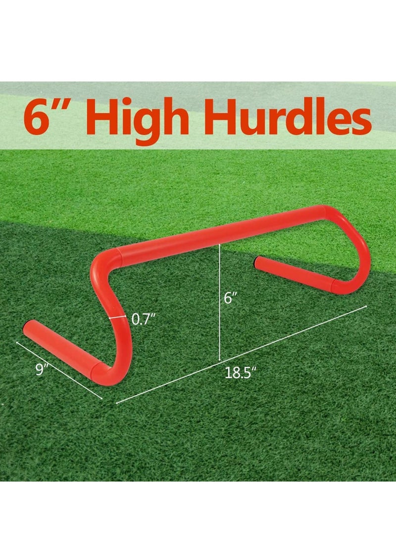 KASTWAVE - Agility Speed Training Hurdles, 4 Pack Detachable Agility Training Hurdles, Football Training Equipment, Foldable for Jumping, Racing, Obstacle Courses, PE Classes,Soccer,Track & Field & More - Image 1