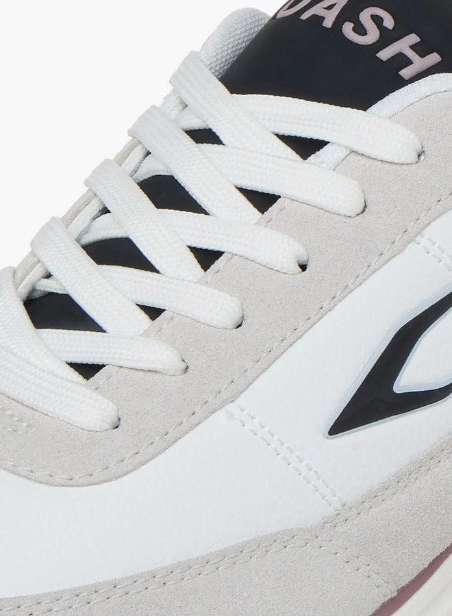 Dash  Panelled Lace-Up Sneakers  | Best Price UAE