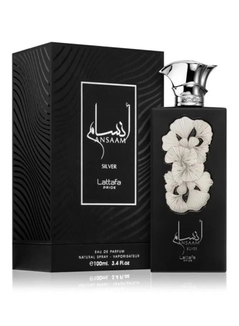 Lattafa Unisex Ansaam Silver EDP 100 ML - Image 1