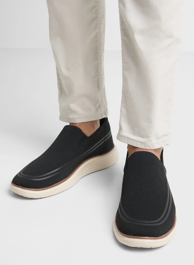 Robert Wood Casual Knitted Slip Ons