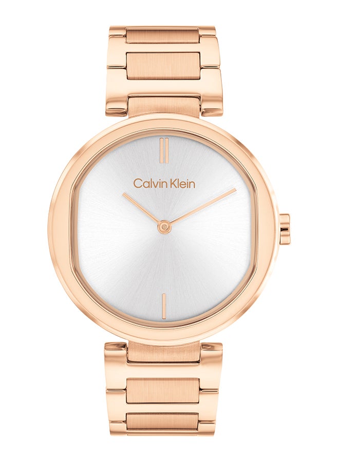 CALVIN KLEIN ساعة يد نسائية من الستانلس ستيل بعقارب دائرية الشكل - 25200253 - 36 ملم - Image 1